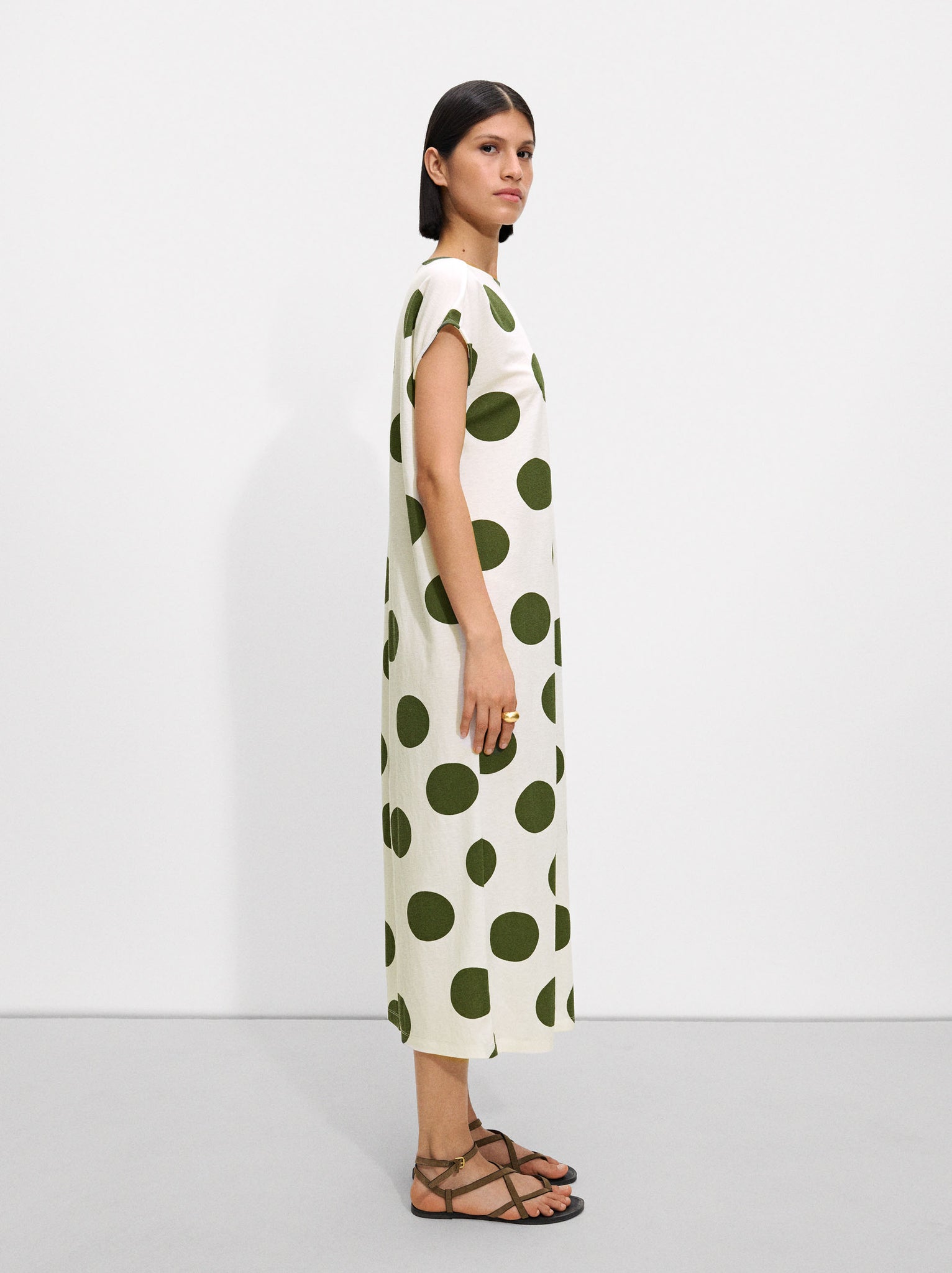 Polka Dot Midi Dress