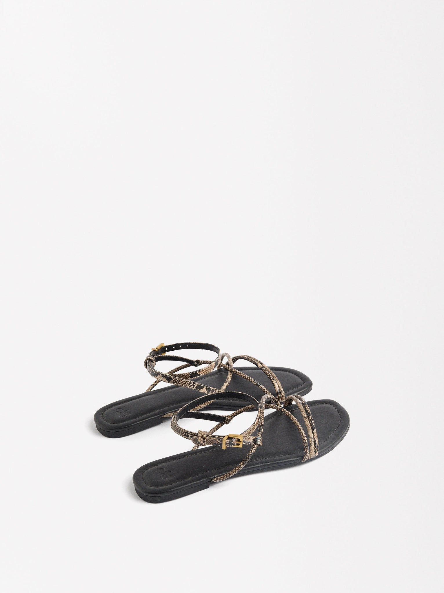 Flat Sandals Animal Print