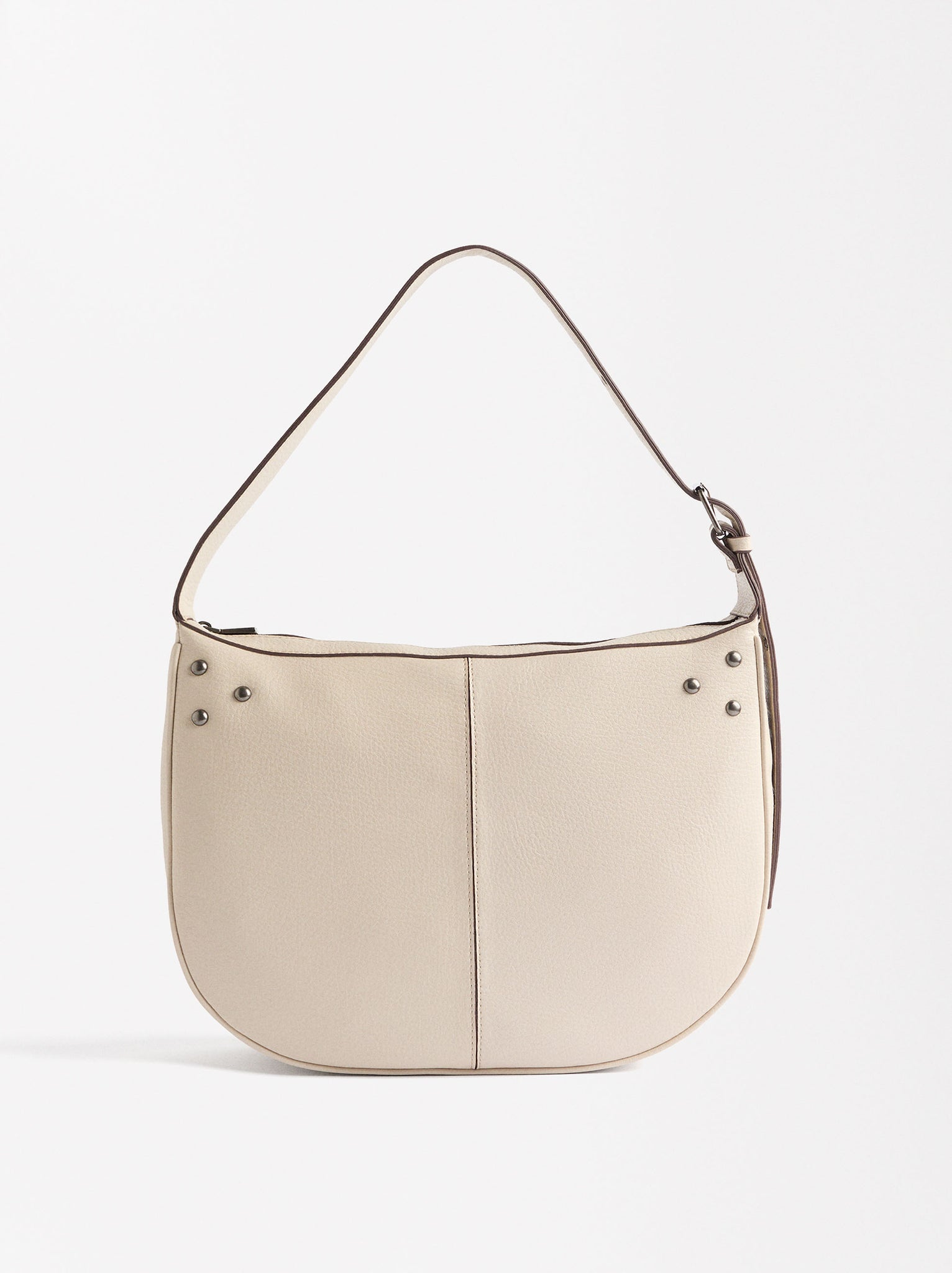 Shoulder Bag With Studded Closure Detail