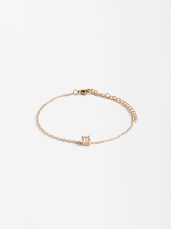 Short Bracelet With Zirconia