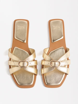 Gold Flat Sandal Flat Sandals