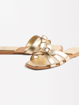 Gold Flat Sandal Flat Sandals