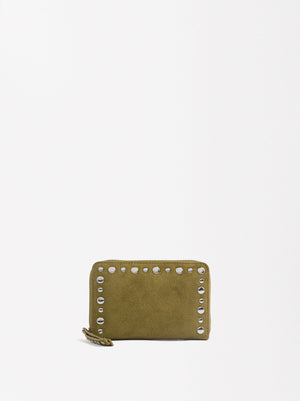 Leather Wallet With Studs