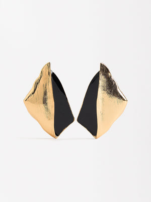 Enamelled Rhombus Earrings