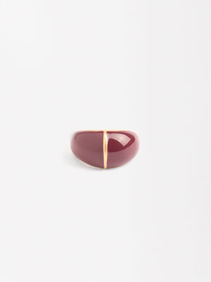 Rounded Enamel Ring