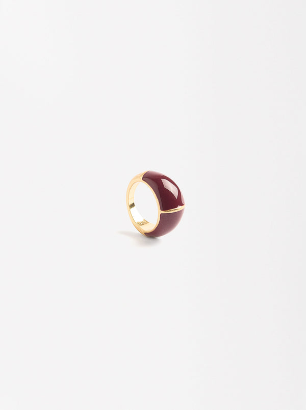 Rounded Enamel Ring