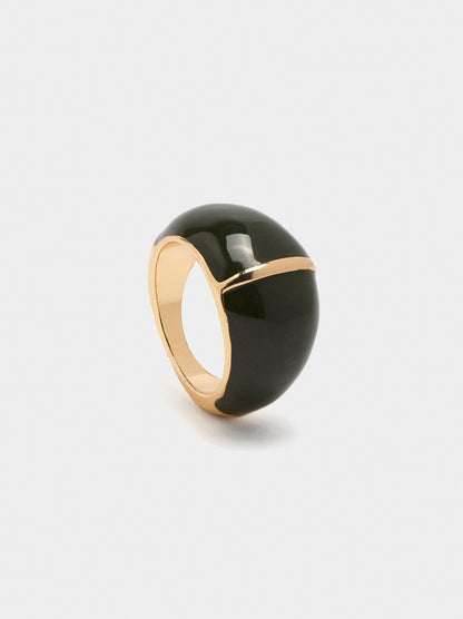 Rounded Ring With Enamel