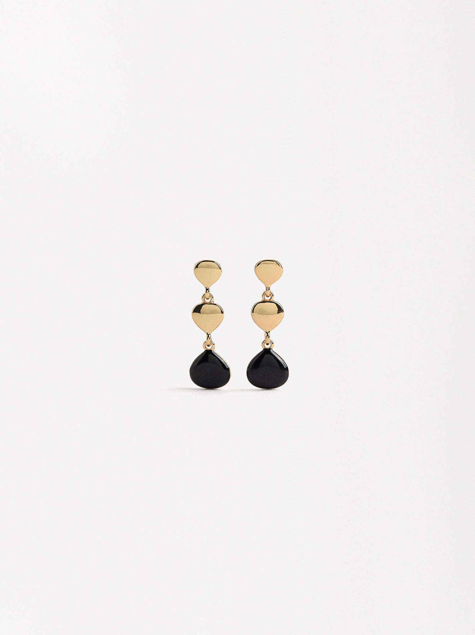 Long Enamelled Earrings