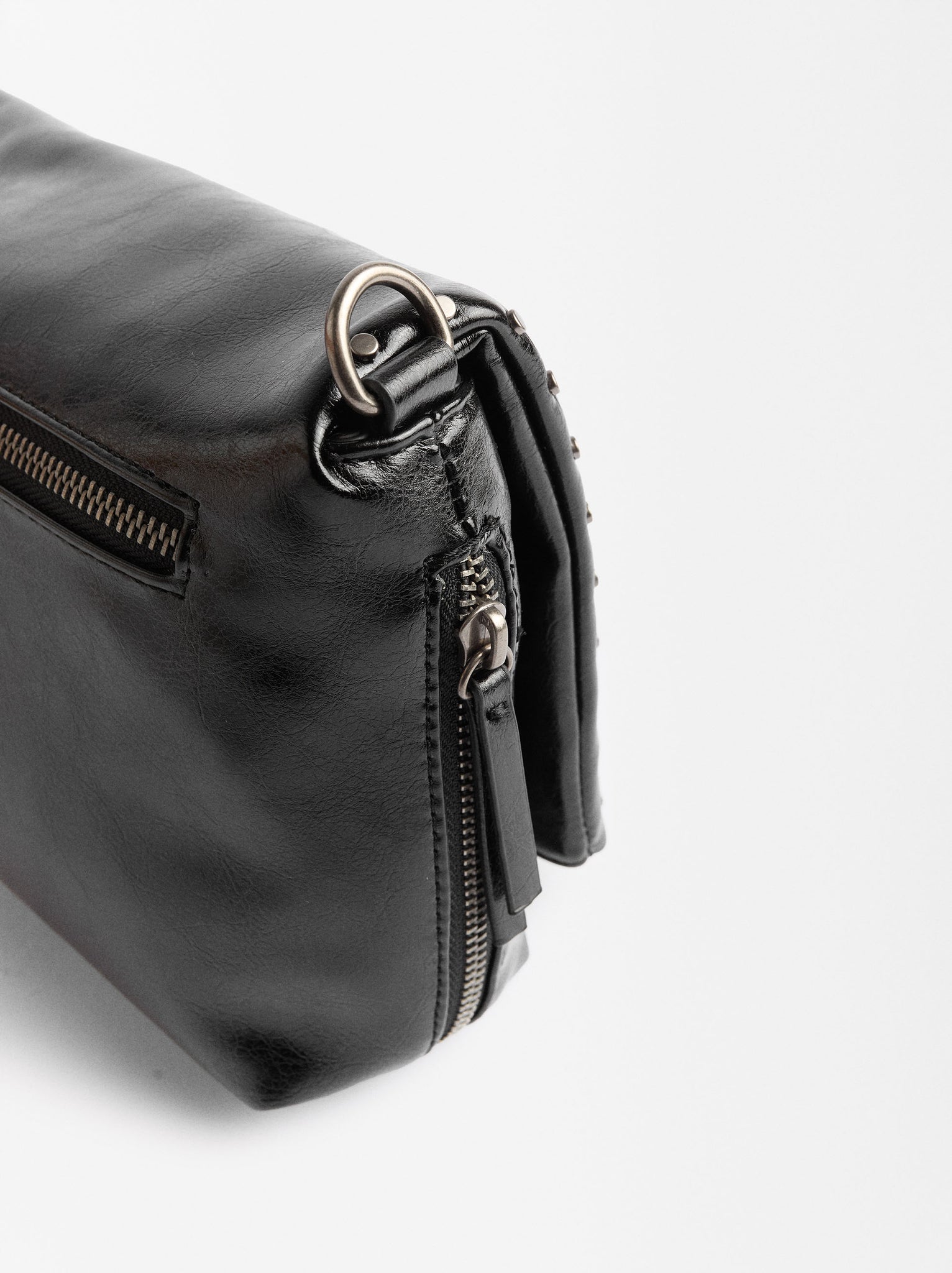 Shoulder Bag With Flap Stud Detail