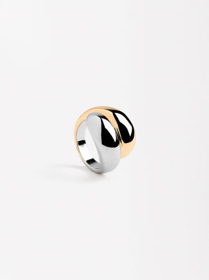 Bicolor Crossed Ring