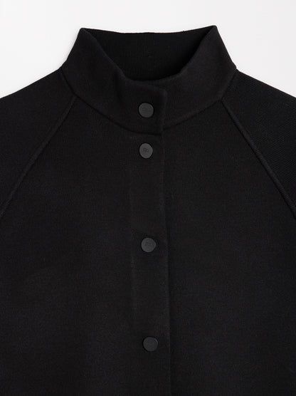 Knitted Poncho With Buttons