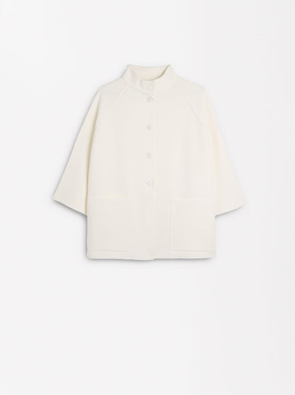 Knitted Poncho With Buttons