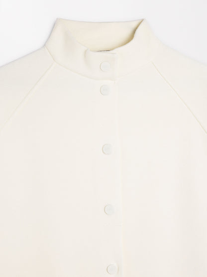 Knitted Poncho With Buttons