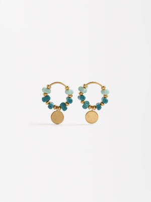 Short Stone Effect Earrings