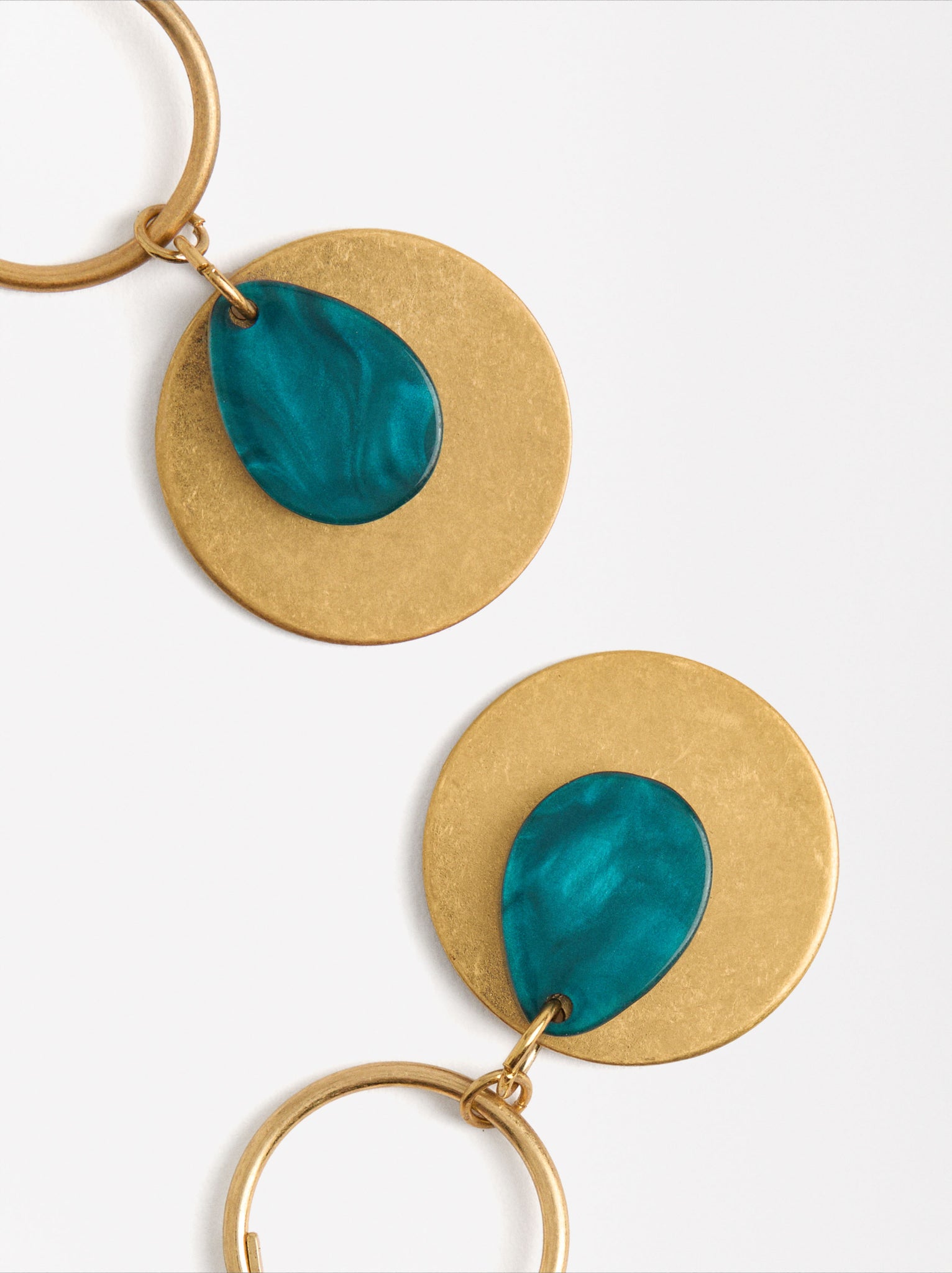 Hoop Earrings With Stone Effect Detail