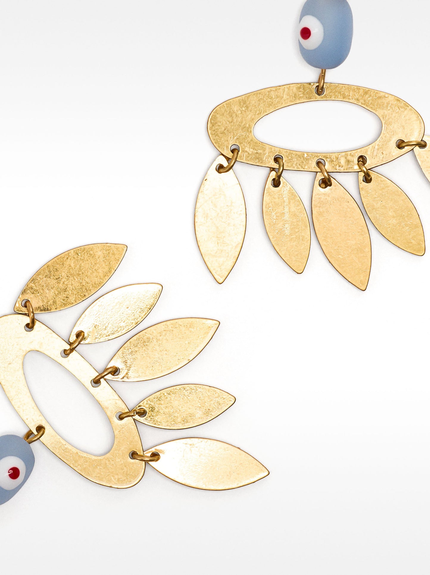 Long Stone Effect Earrings