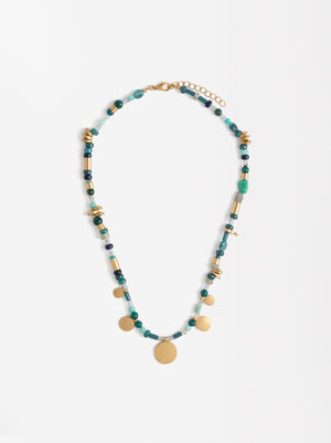 Short Necklace With Stones