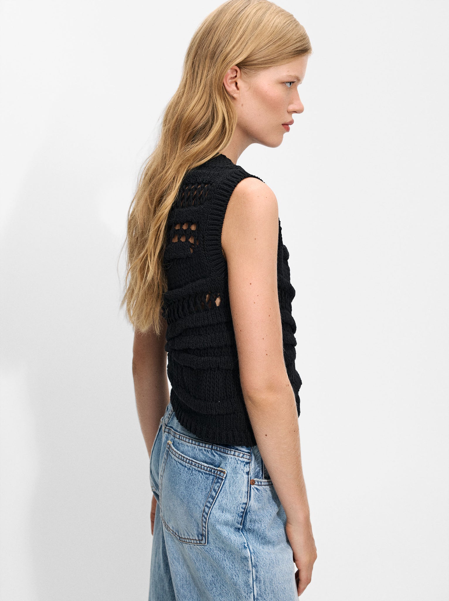 Open Knit Vest