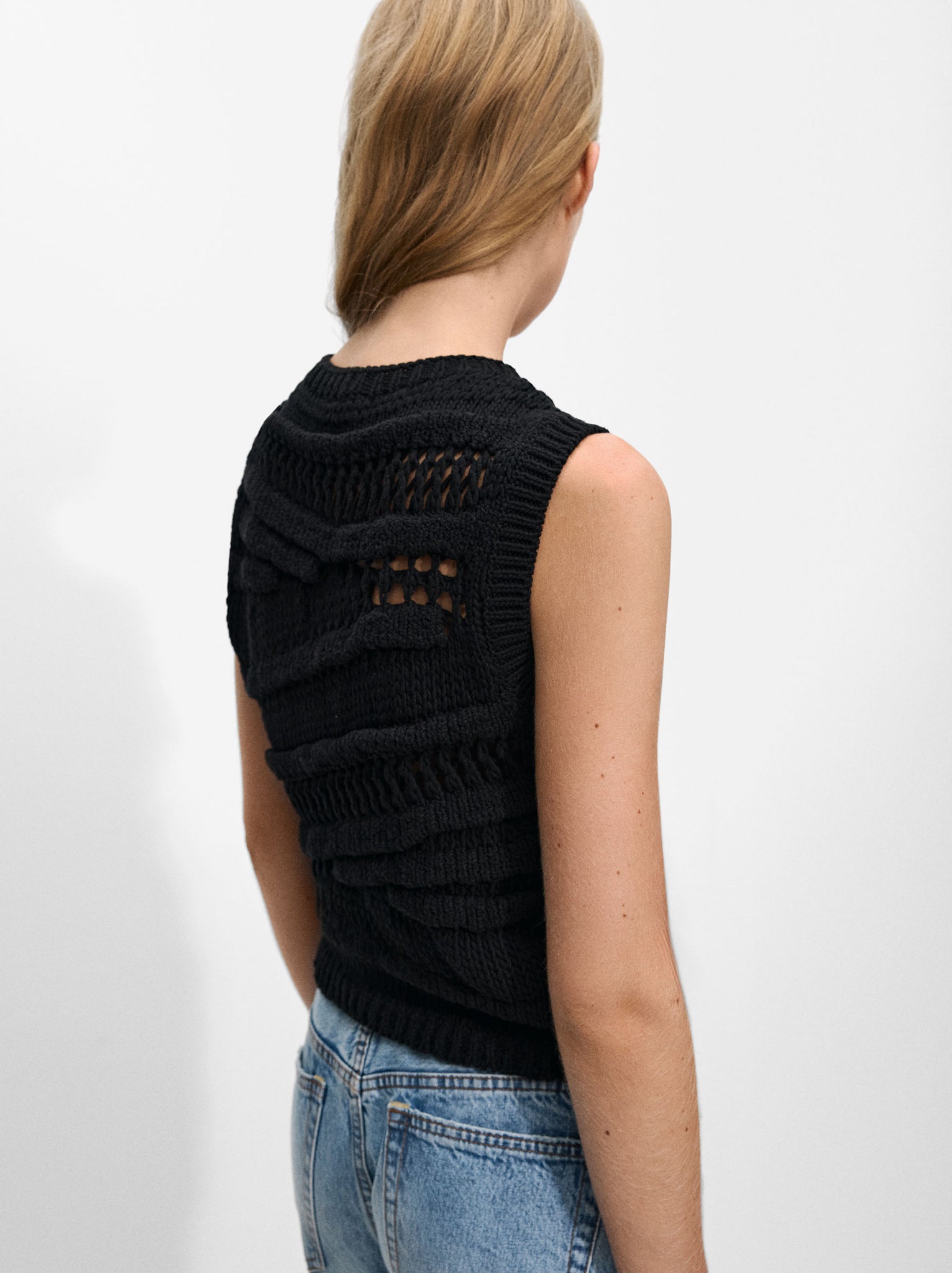 Open Knit Vest