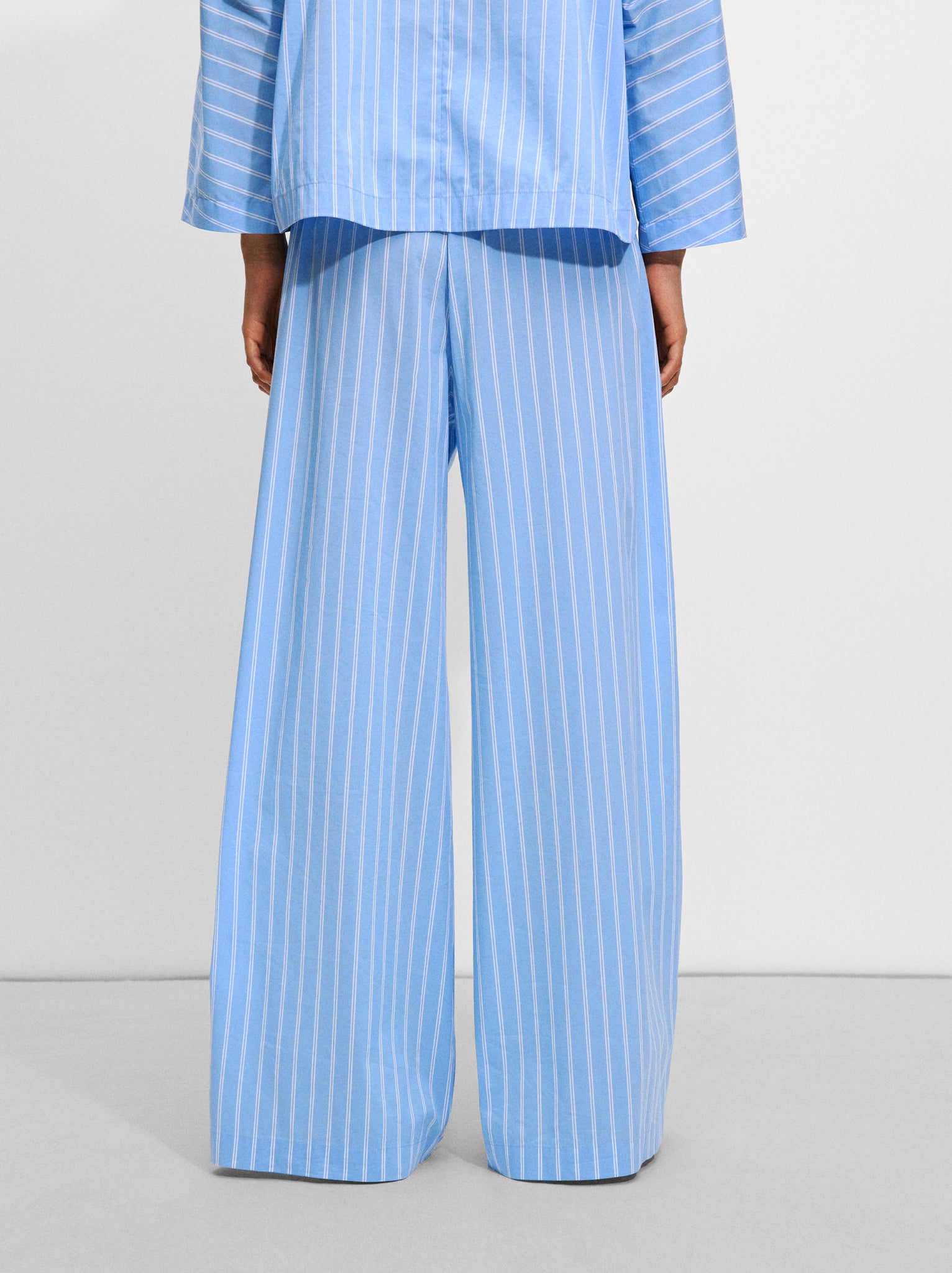 Striped Loose-Fitting Trousers