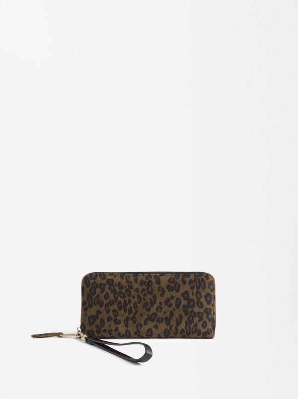 Leopard Print Leather Wallet