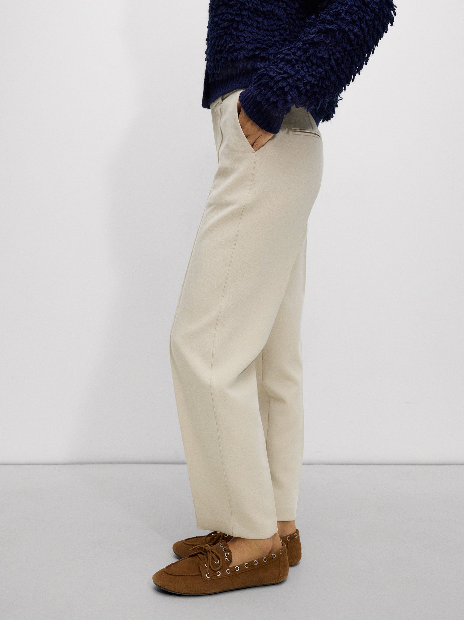 Wide Tab-Detail Pants