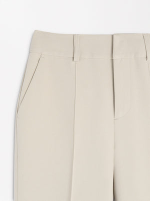 Wide Tab-Detail Pants