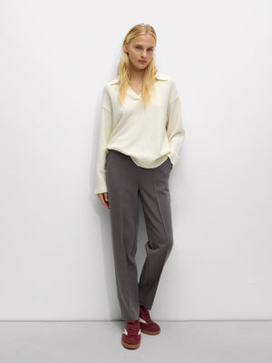 Wide Tab-Detail Pants