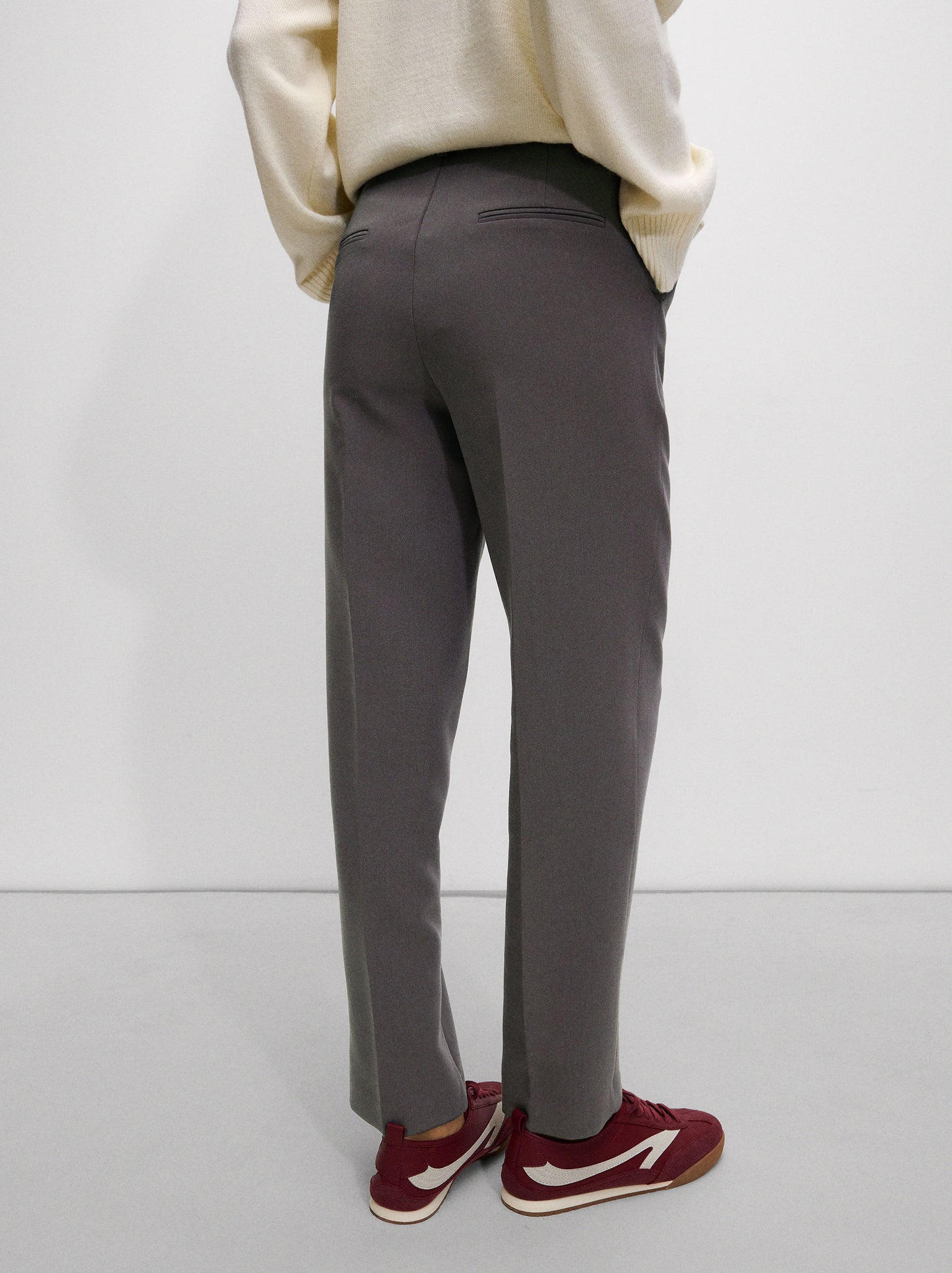 Wide Tab-Detail Pants