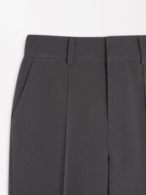 Wide Tab-Detail Pants