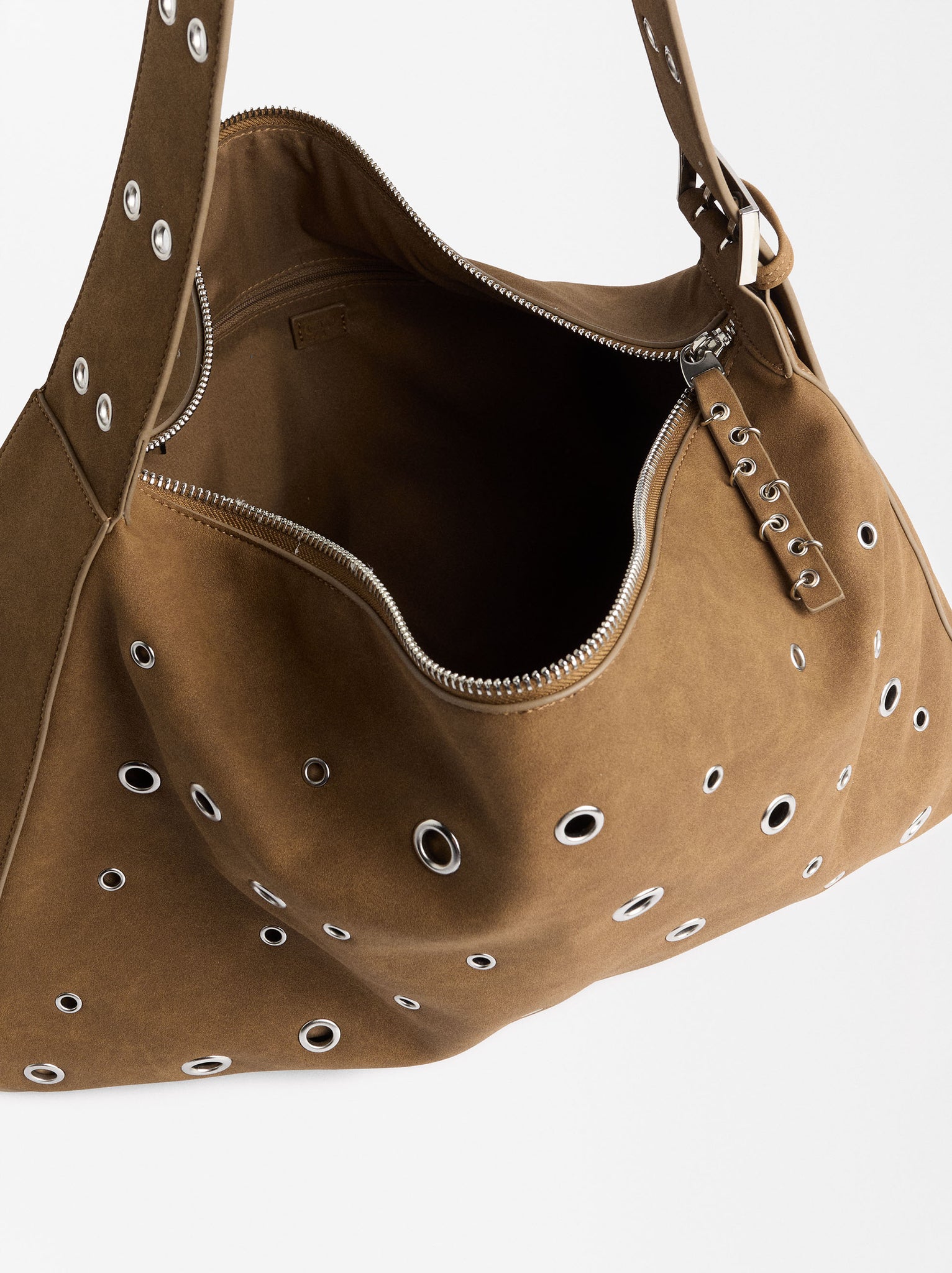 Xl Shoulder Bag With Stud Detail