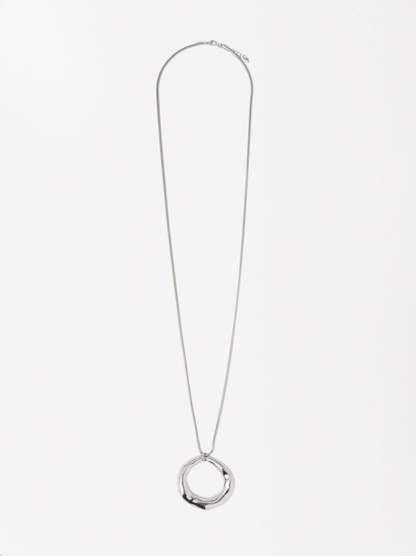 Silver-Plated Necklace With Pendant