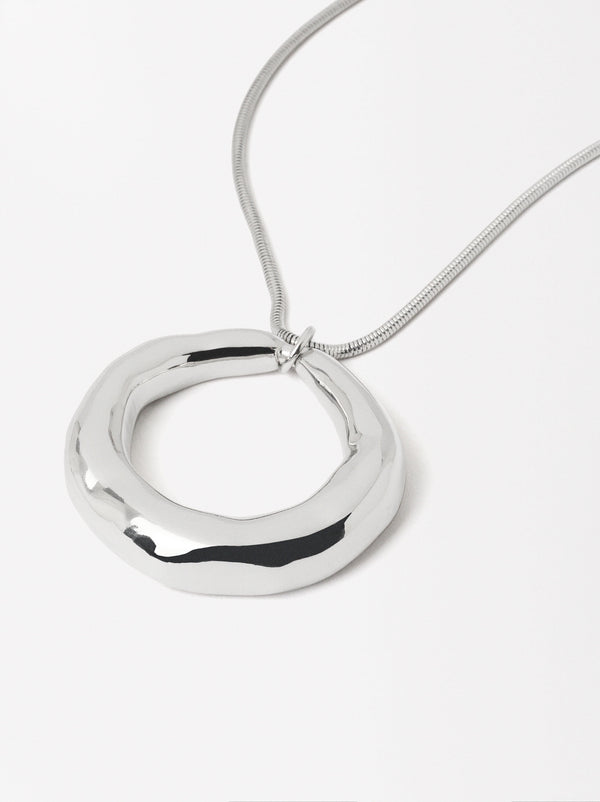 Silver-Plated Necklace With Pendant