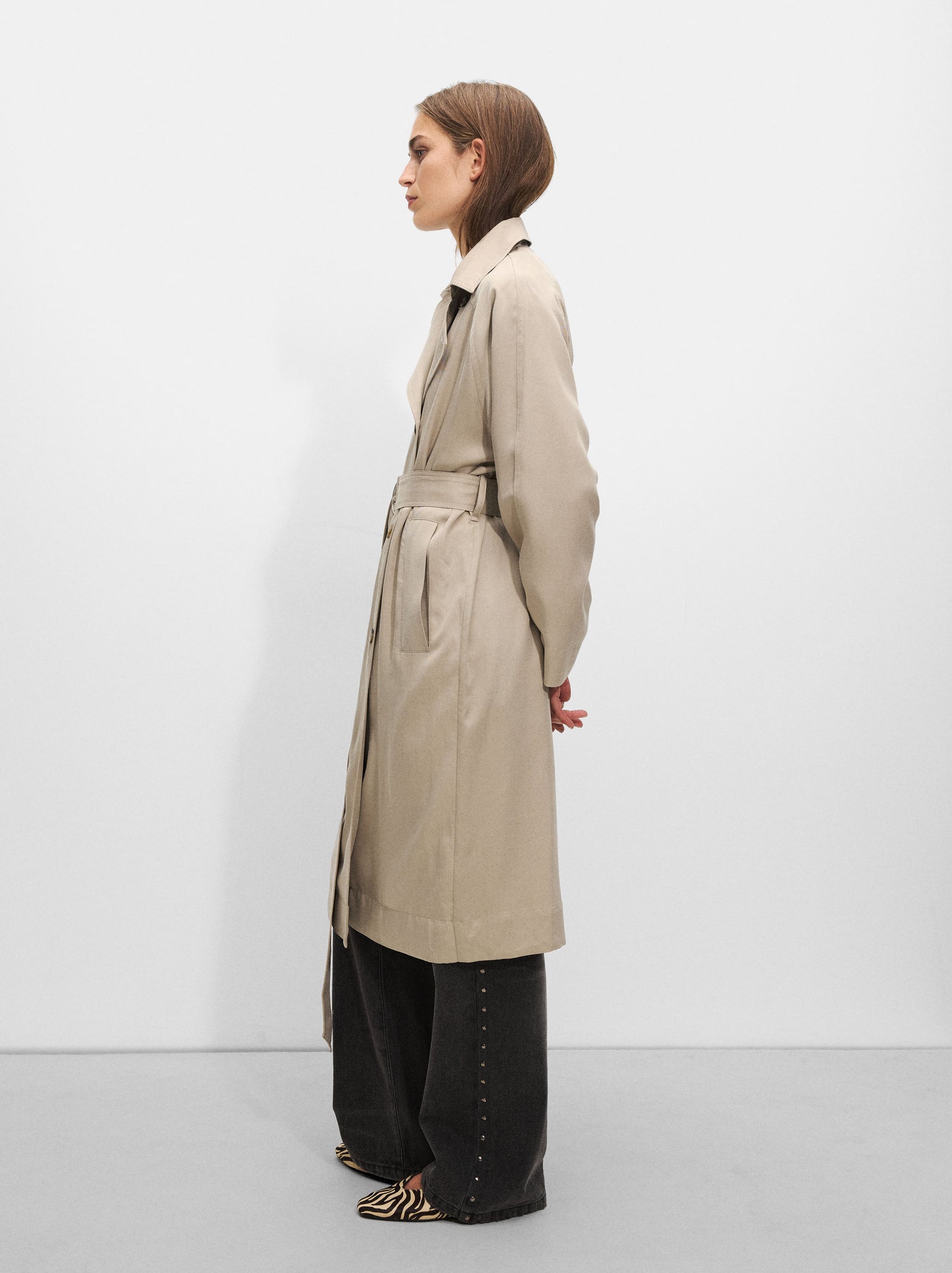 Trench Coat With Pockets