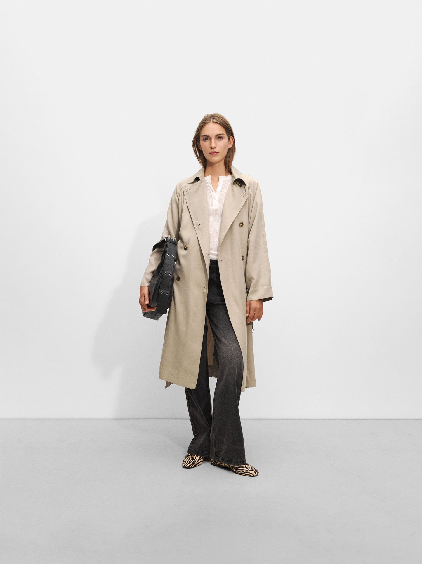 Trench Coat With Pockets