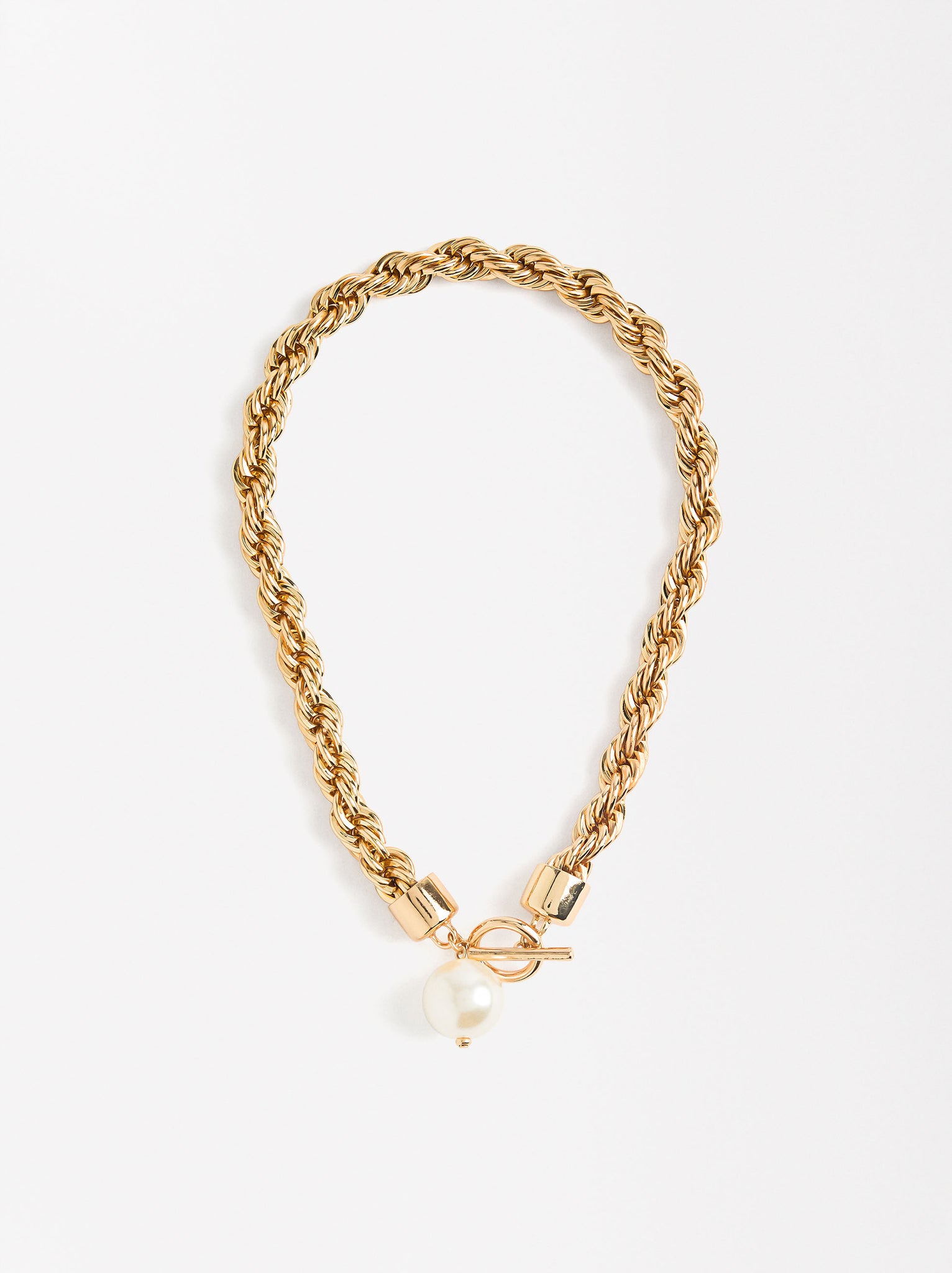 Solomon Cord Necklace With Pearl