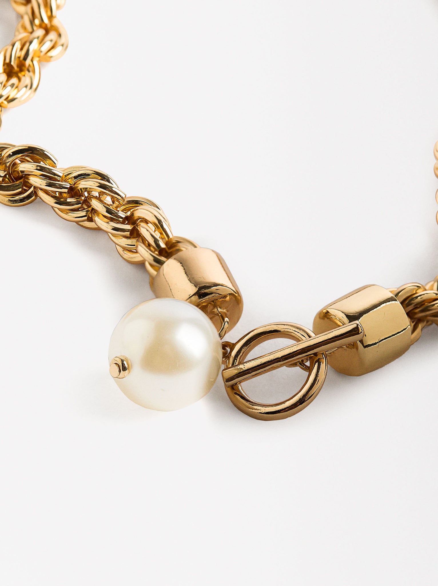 Solomon Cord Necklace With Pearl