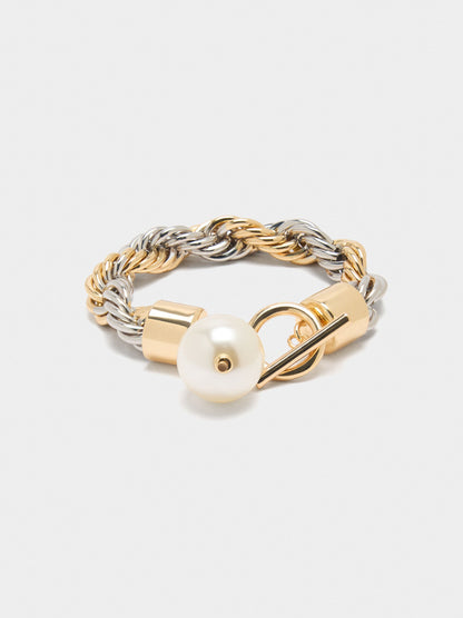 Solomon Cord Bracelet With Pearl