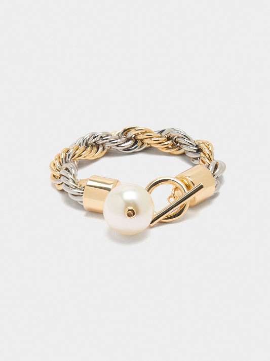 Solomon Cord Bracelet With Pearl