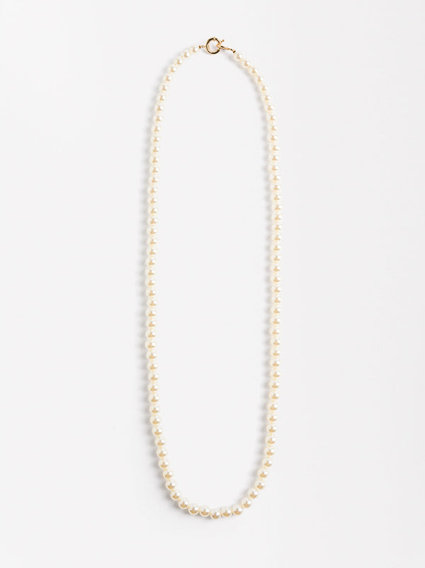 Long Pearl Necklace