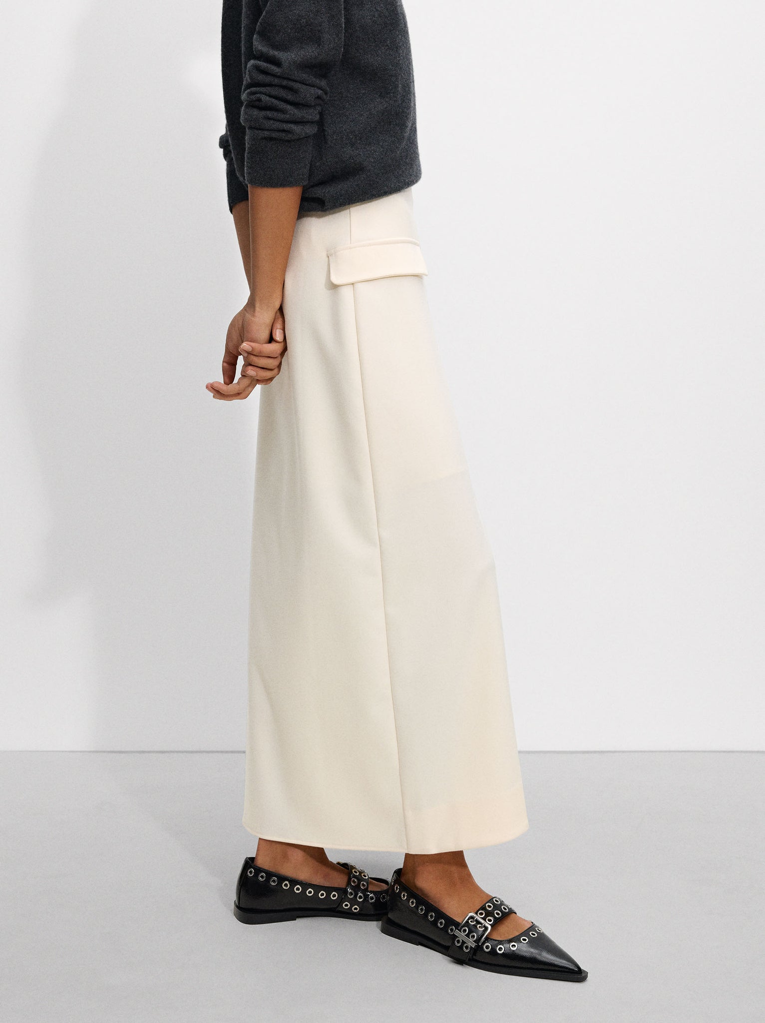 Skirt With Front Wrap