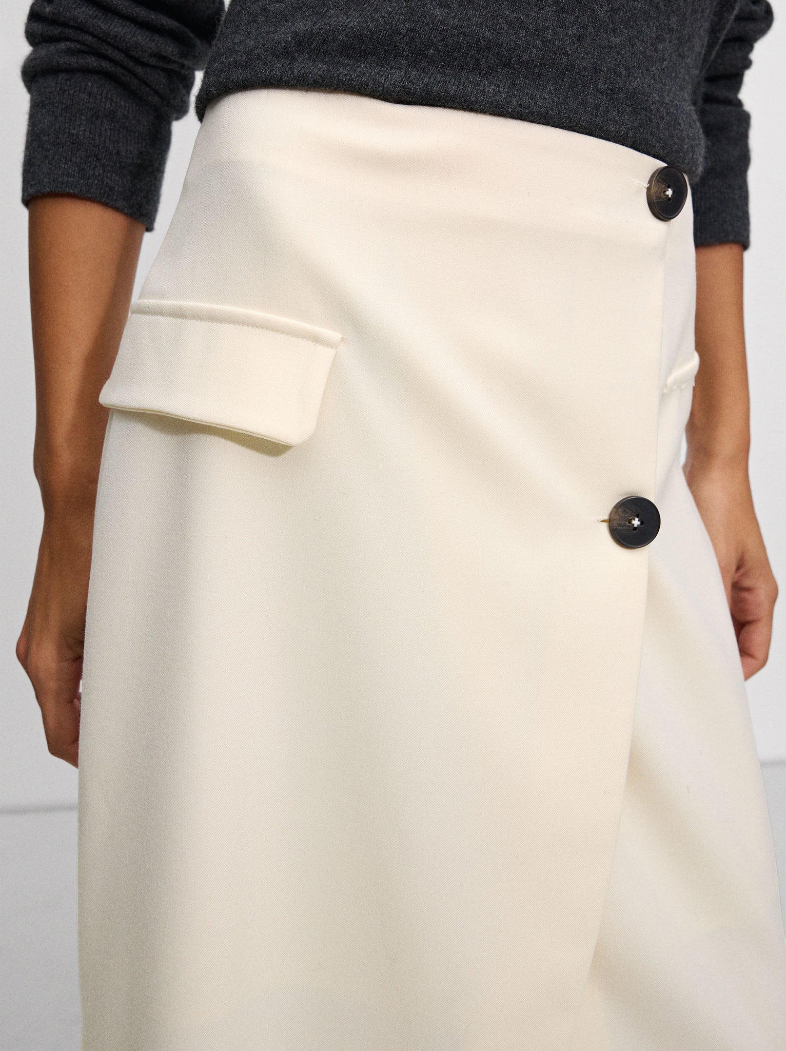 Skirt With Front Wrap