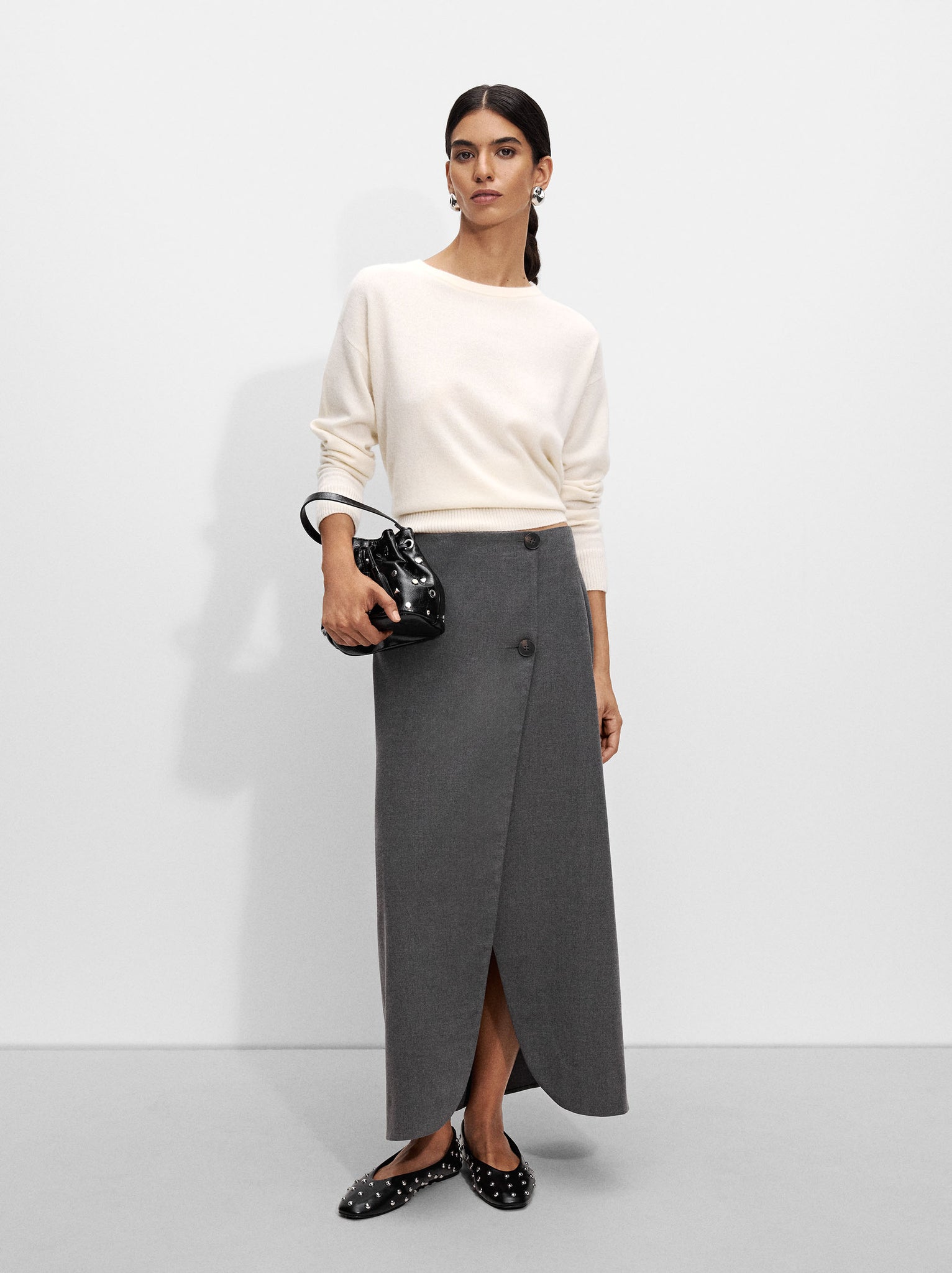 Skirt With Front Wrap