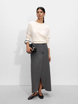 Skirt With Front Wrap