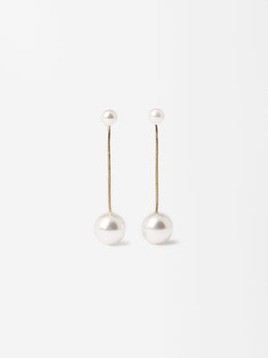 Long Pearls Earrings