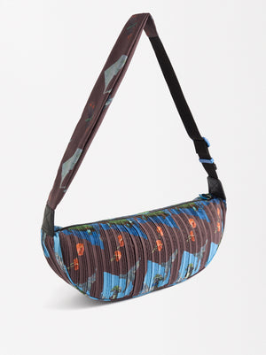 Printed Hobo Shoulder Bag