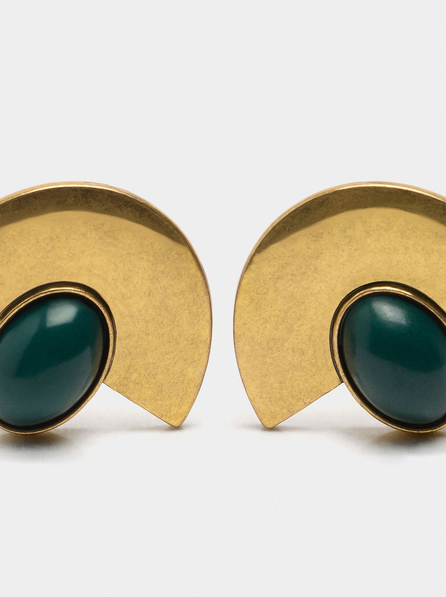 Geometric Earrings With Stone