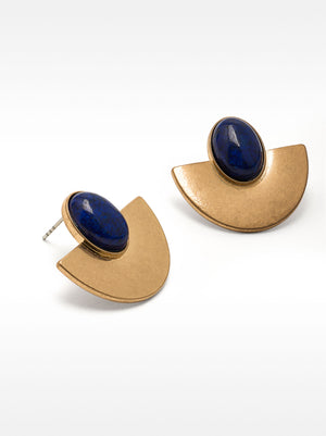 Geometric Stone Earrings