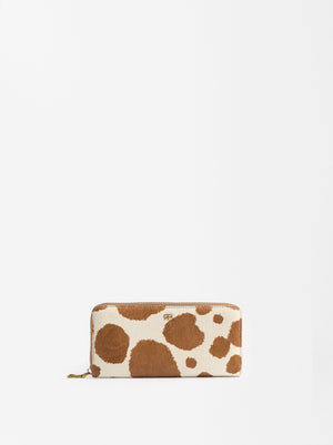 Animal Print Leather Wallet