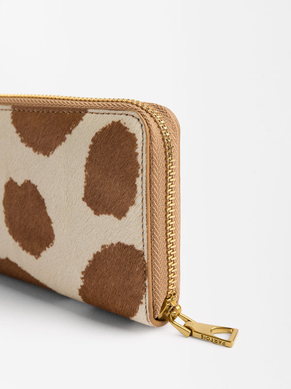 Animal Print Leather Wallet